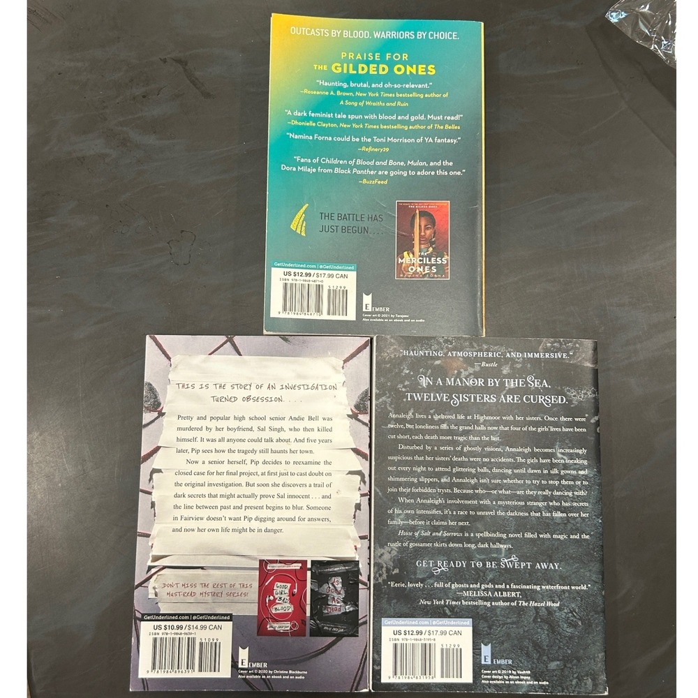 YA Book Bundle The Gilded Ones Good Girls Guide to Murder House of Salt Sorrows - Picture 3 of 3